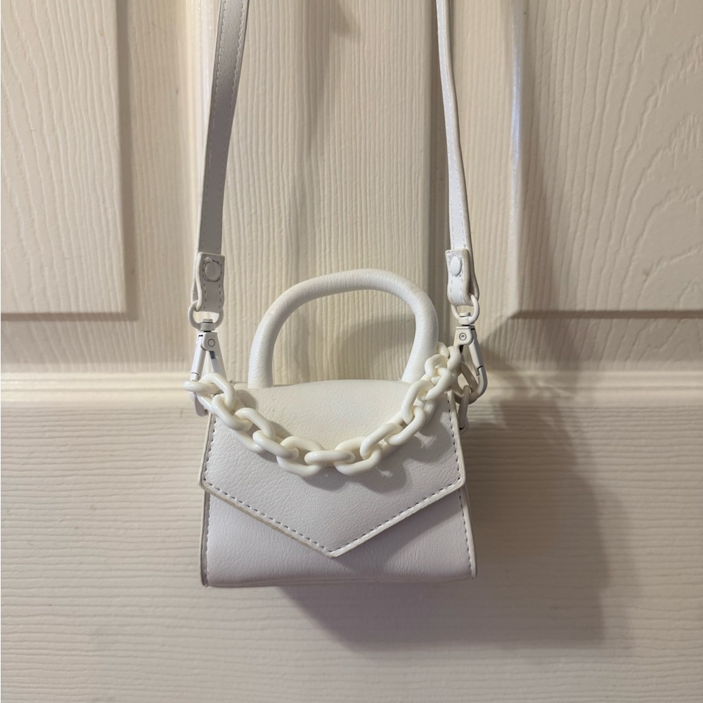 Madden Girl Chic White Mini Crossbody Bag